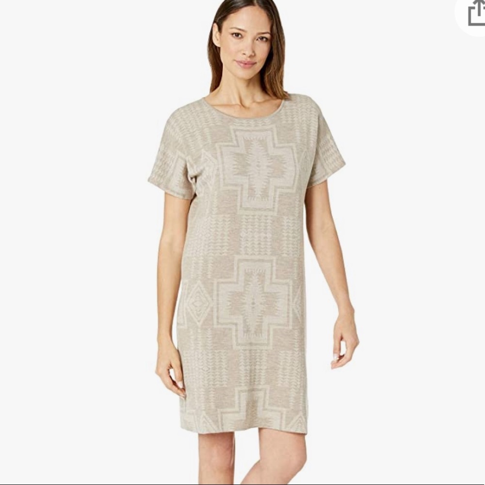 Pendleton Harding Dress in Taupe/ Sandshell